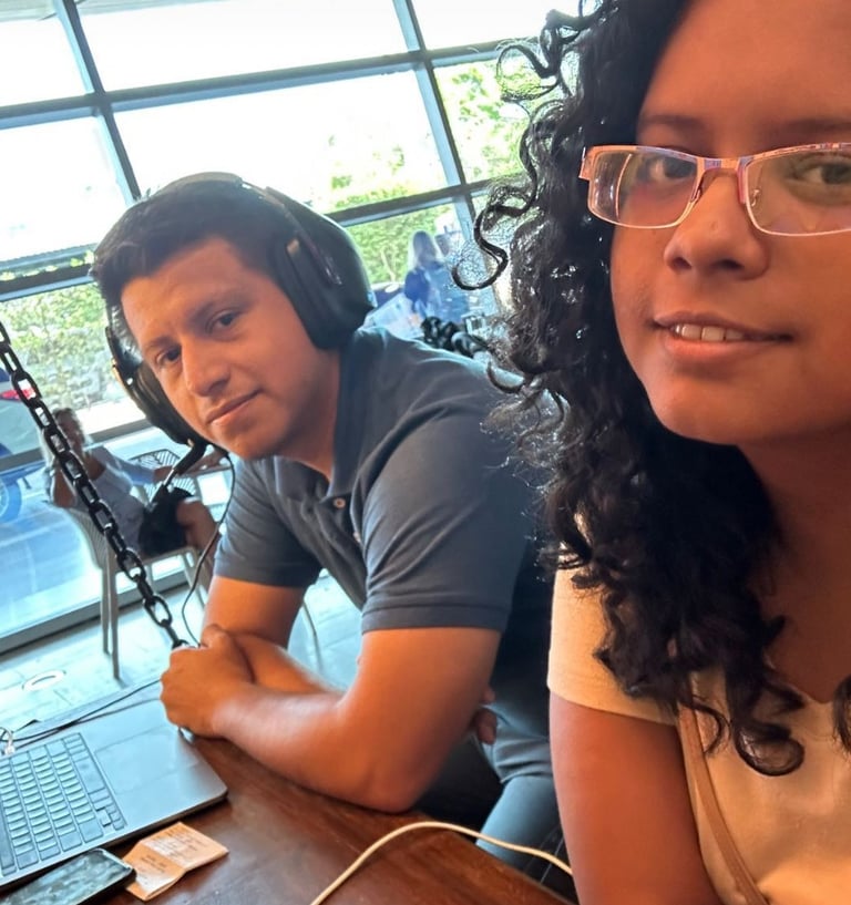 Trabajando en el aeropuerto