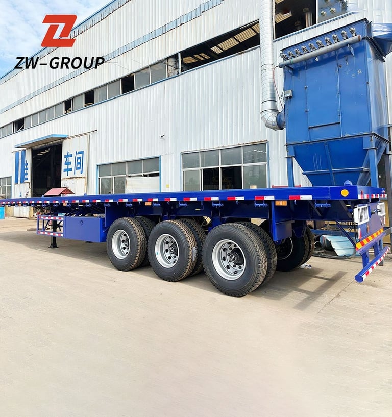 3 axle flatbed trailer
