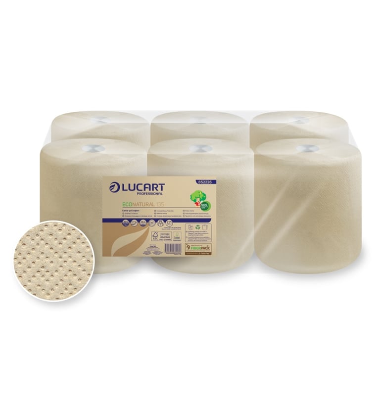 a group of six rolls of toilet paper towels