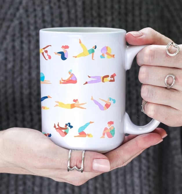 pilates gift coffee mug