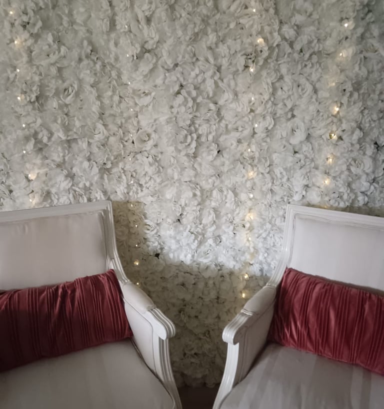 Mur fleurs artificielles