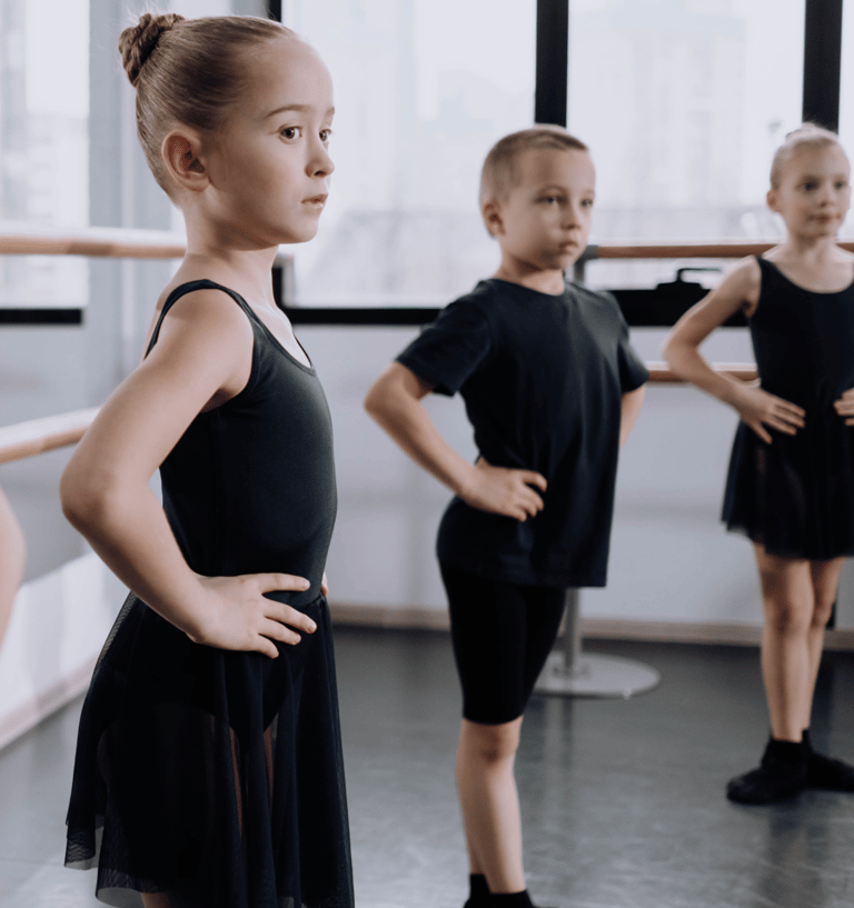 Children participating in a ballet summer camp in Calgary