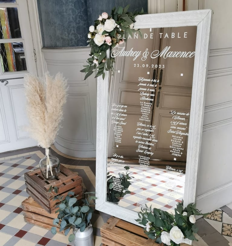 grand miroir vintage