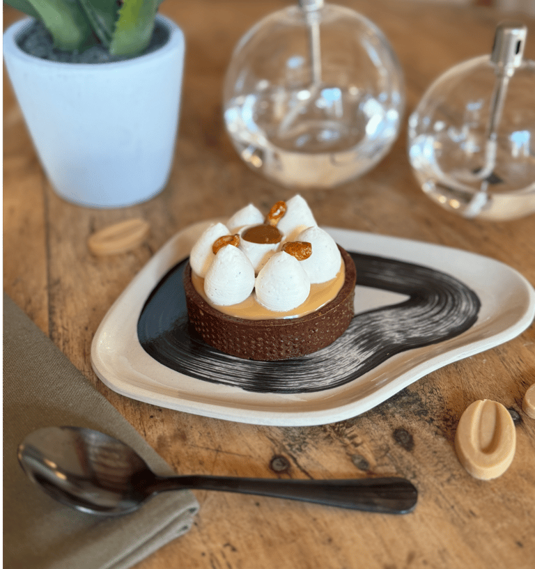 tarte caramel cacahuetes