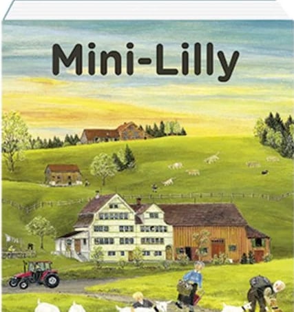 a book cover of a book with a farm scene