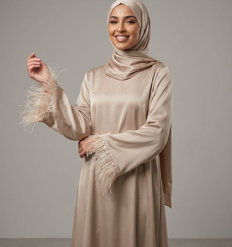 abaya satinée