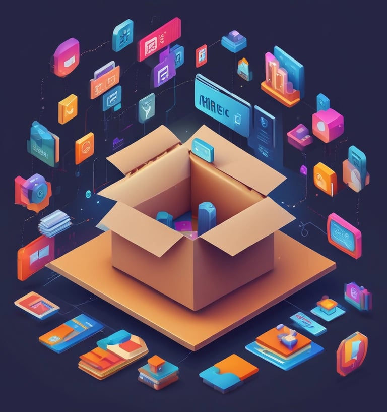 Close-up of colorful business cards spread out on a wooden table