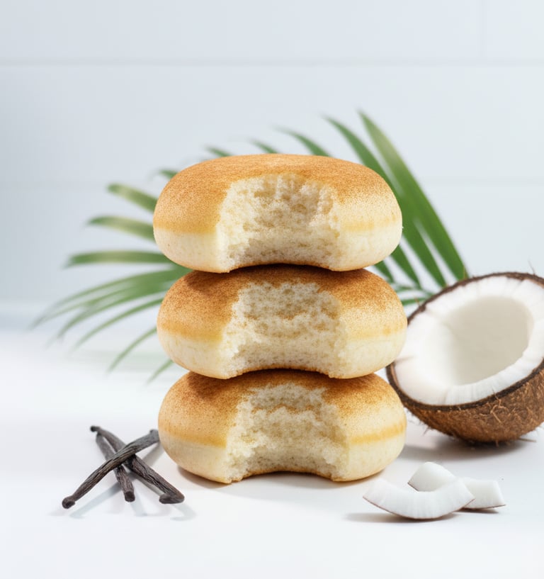 beignet nature au coco et vanille