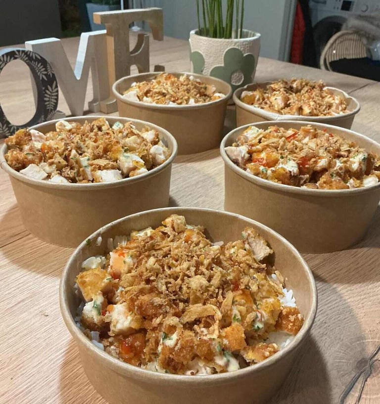 bowls de poulet crousty thaï halal Festi paella agen