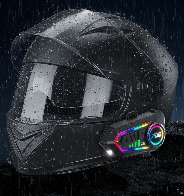 Auriculares para casco de moto con micrófono incorporado