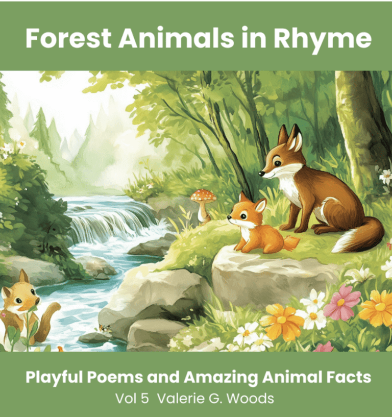 Forest Animals In Rhyme Cover with a fox and a chipmunk