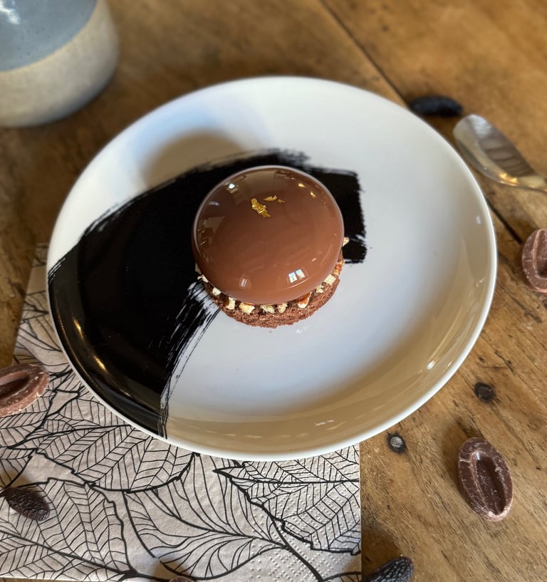entremet chocolat pecan tonka