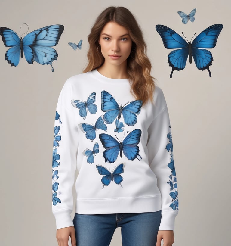 A cozy and stylish sweatshirt from belle aube's collection.