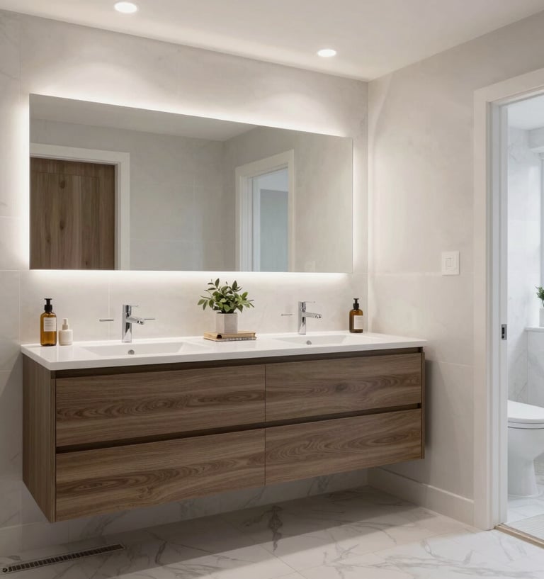 Modern bathroom remodel