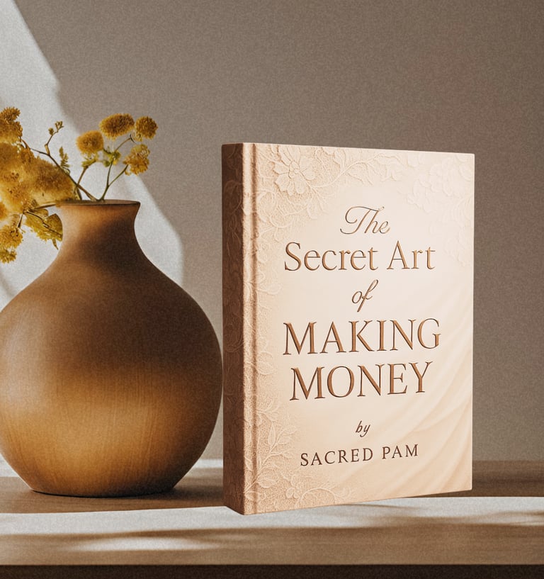 the secret art of making money book by sacred pam available for women who wants to change their live