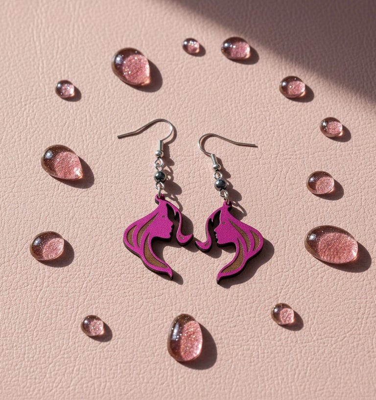 Boucles d’oreilles Femina, bijoux faits main – Bijoux Bourbon By Chrys