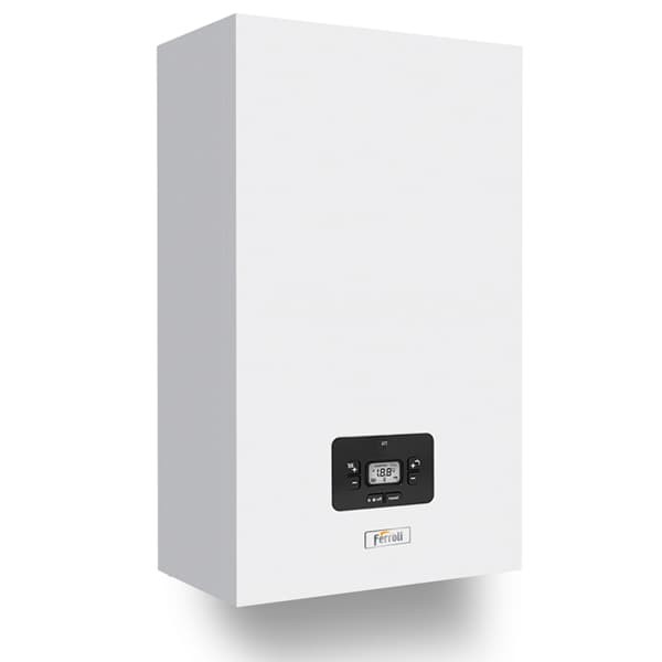 a white boilerer with a white box on it