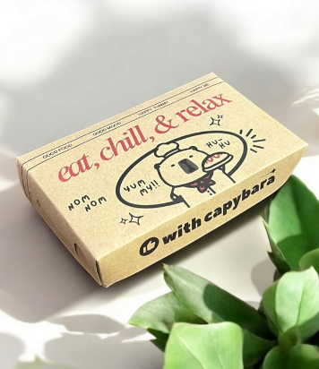 lunch box motif capybara - ecopacking