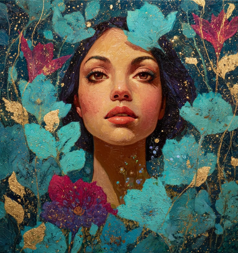 Discover Magic: Wall art illustrating themes of Intuition, Courage, and Motivation