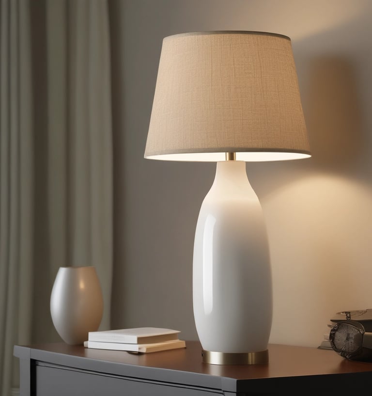 torchiere lamp turned on