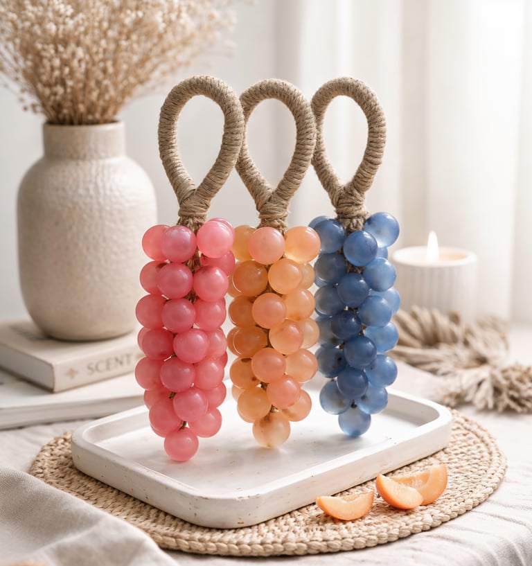 handmade grape soaps