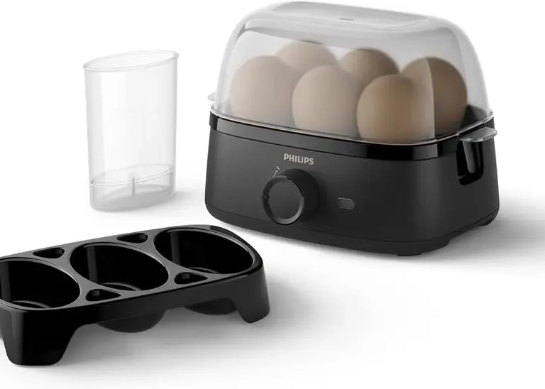Philips Cuiseur d'œufs Séries 3000, Format familial jusqu'à 6 œufs tecnotack.com