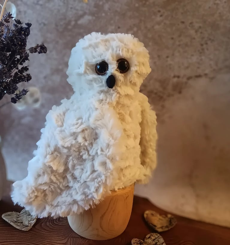 Peluche hibou Harfang des neiges
