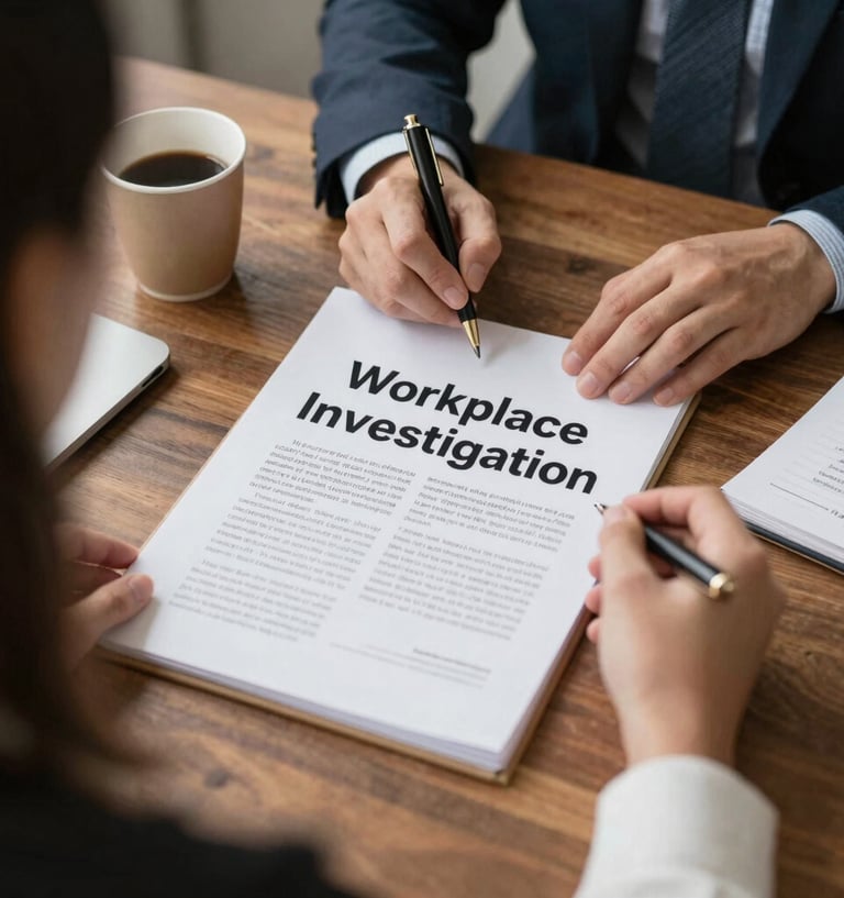 Independent Workplace Investigations with no caption
