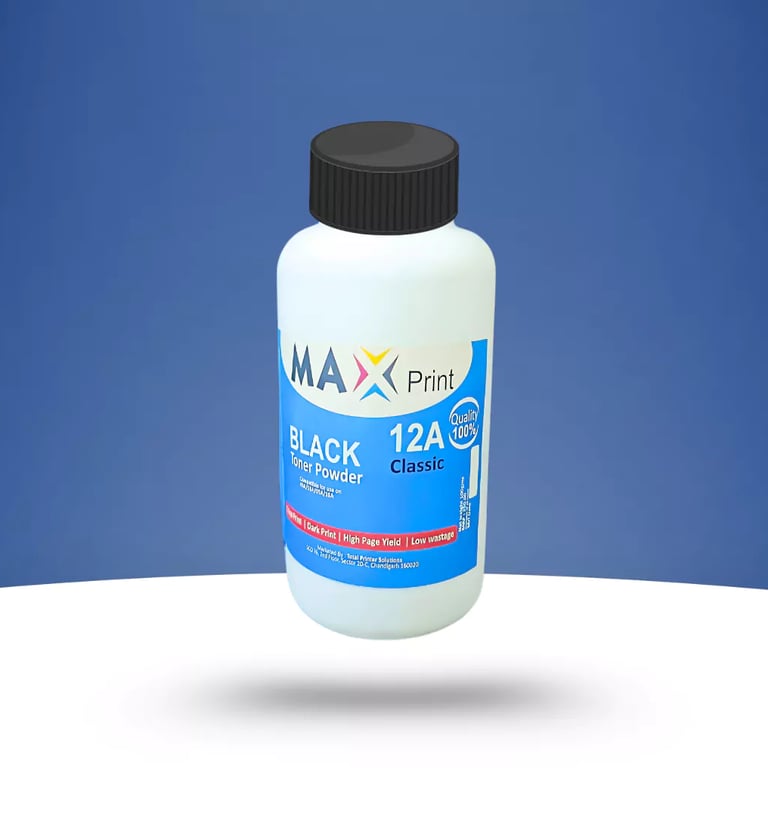 max print black toner powder