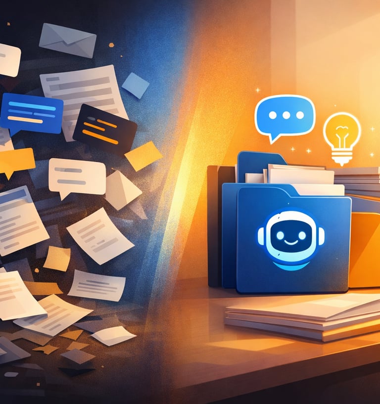 Transformación del caos digital de ChatGPT en espacios de trabajo organizados mediante Proyectos.