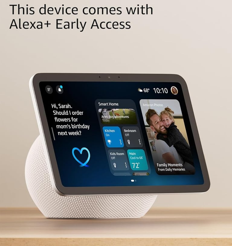 a smart device with a picture of a person on the screen