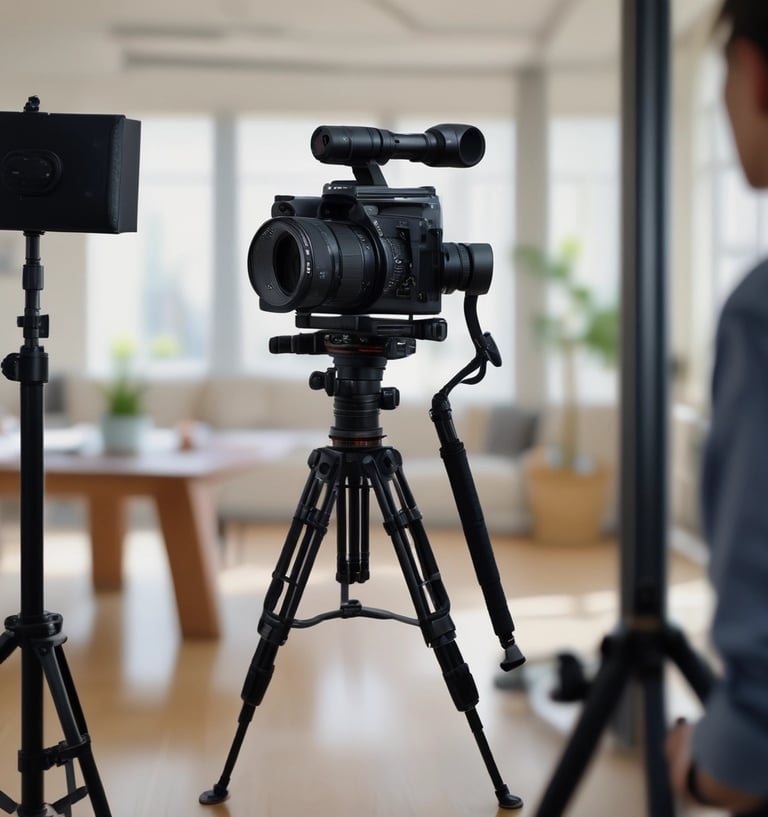 black camera lens