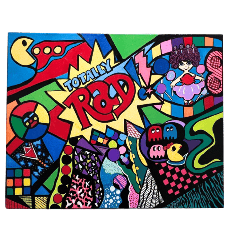 Totally Rad Abstract Games of the 80s - art by frankie - frankie cervantes
