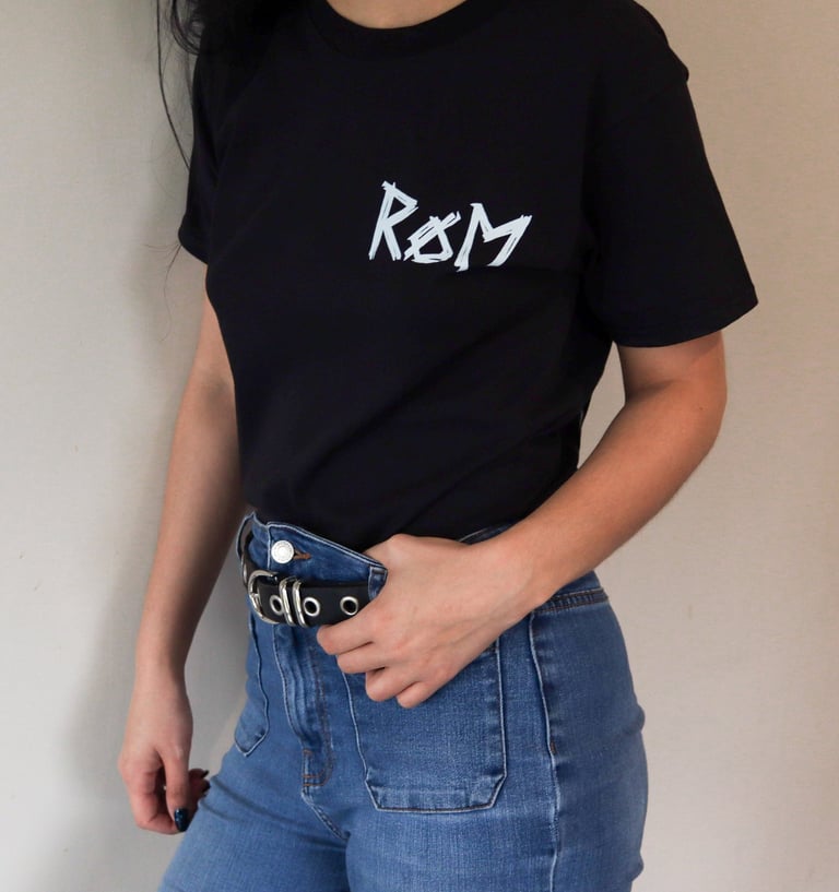 tshirt boreal day appartenant au merchandising du groupe de hard rock Rush On Mars. Il est bleu