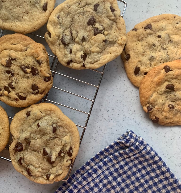 chocolate chip cookies freshly baked gluten free made to order and sold at farmers markets