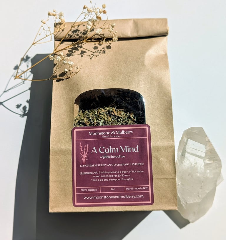 a picture of the A Calm Mind Herbal Tea product