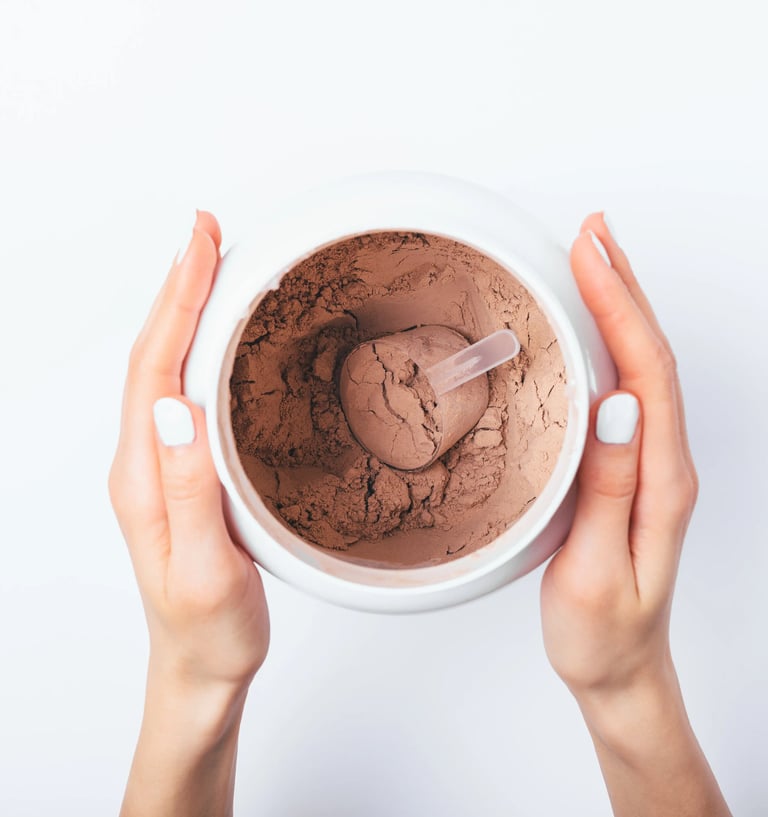 sunflower oil powder in protein shake