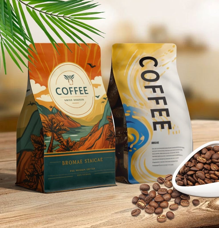  Flat Bottom Coffee Bags