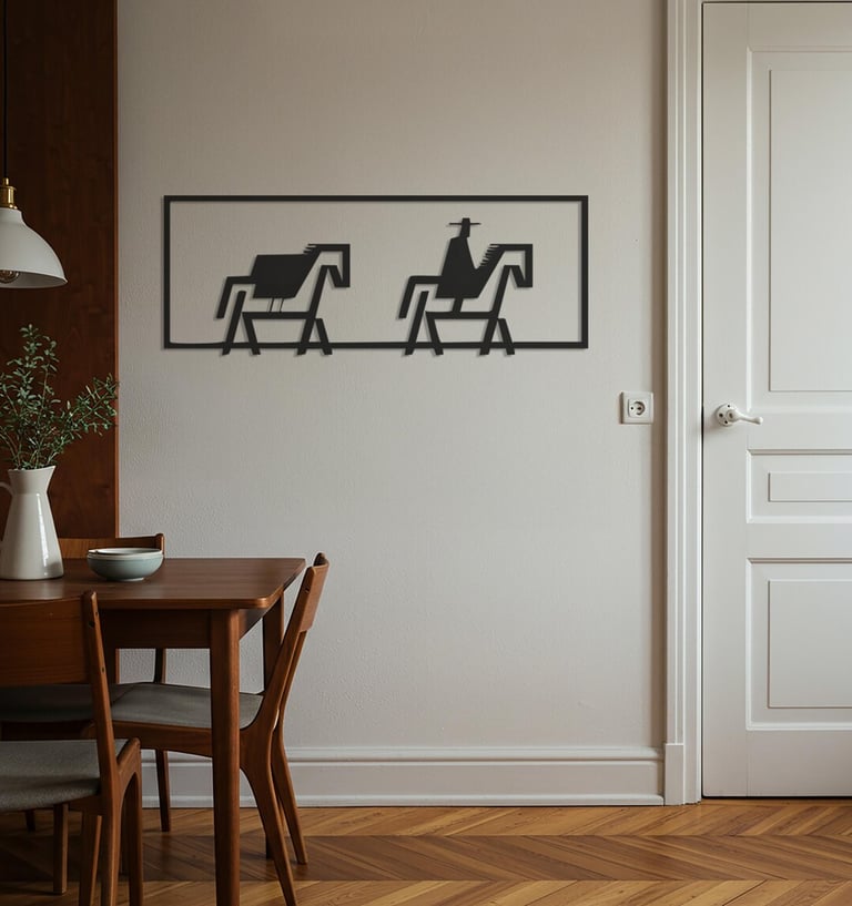 Modern metal wall art, contemporary home decor pieces