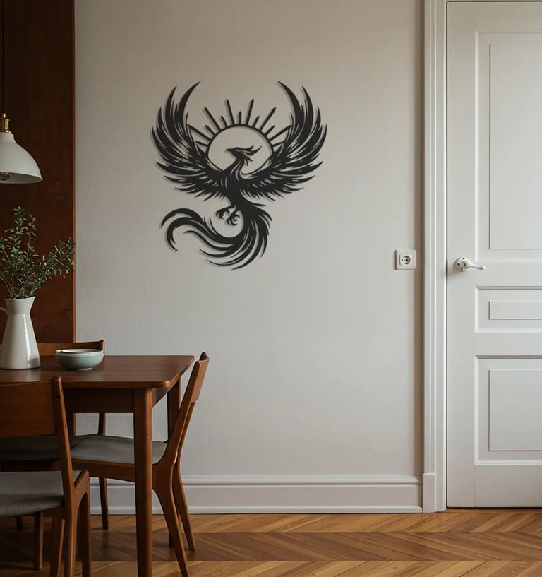 Modern metal wall art, contemporary home decor pieces