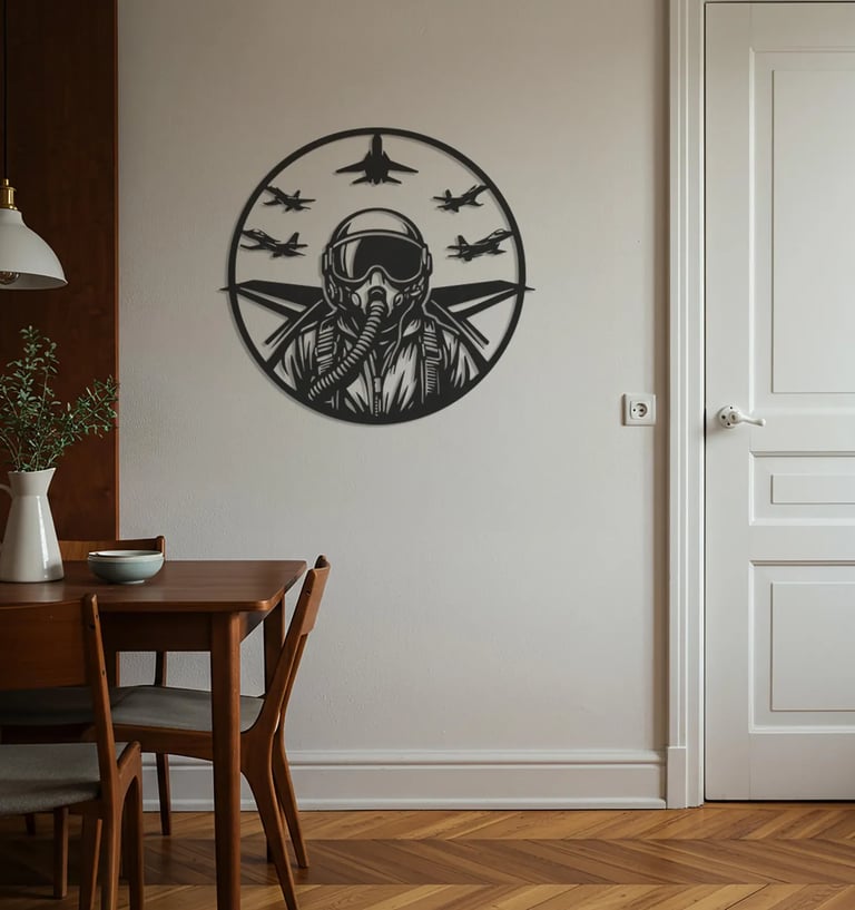 Modern metal wall art, contemporary home decor pieces