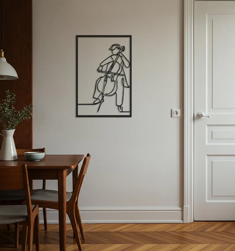 Modern metal wall art, contemporary home decor pieces