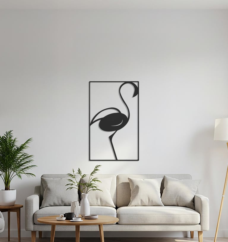 Modern metal wall art, contemporary home decor pieces