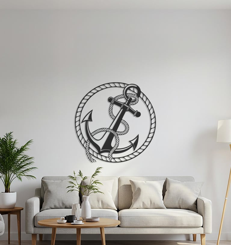 Modern metal wall art, contemporary home decor pieces
