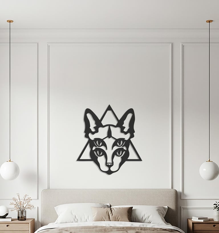 Abstract metal wall art, modern and artistic home decor