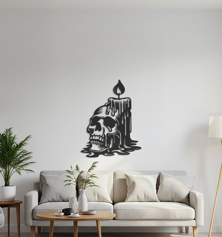 Modern metal wall art, contemporary home decor pieces