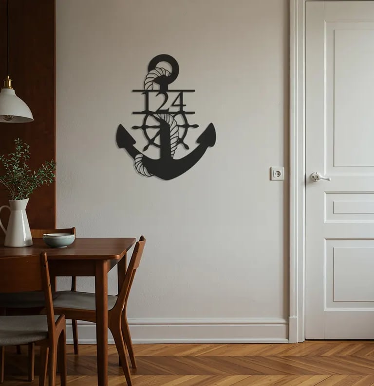 Modern metal wall art, contemporary home decor pieces