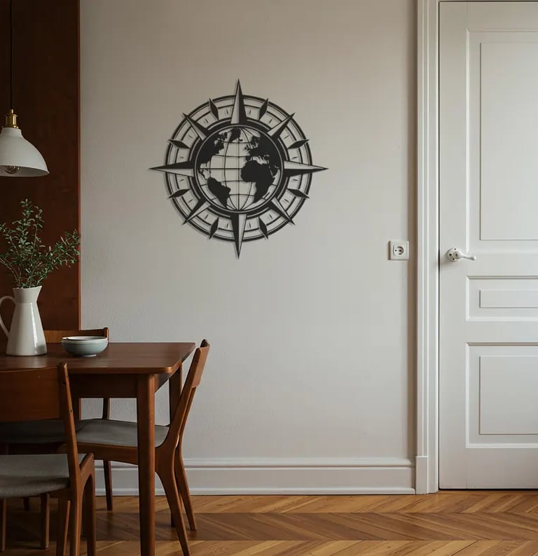 Modern metal wall art, contemporary home decor pieces