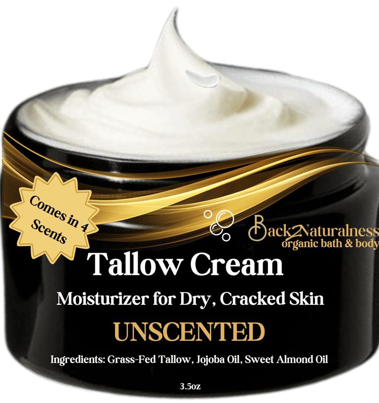 Unscented Tallow Cream for dry skin