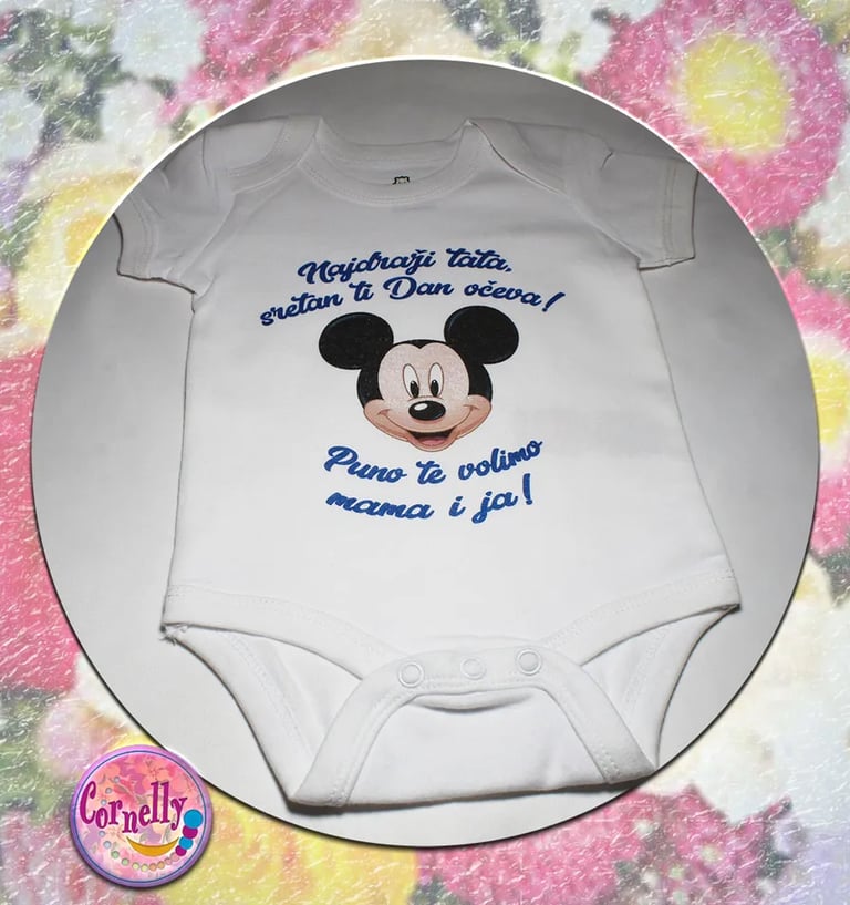Personalizirani body za bebe s imenom